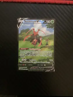 Kricketune V TG12/TG30 Trainer Gallery Ultra Rare Chilling Reign Pokemon Card NM - Image 1