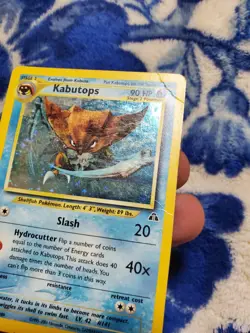 Kabutops 6/75 Neo Discovery Holo HP Damaged Pokemon card - Image 3