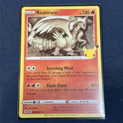 Reshiram 002/025 Celebrations 25th Anniversary Holo Rare Pokemon TCG Card - Image 3