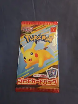 McDonald's Promo Pikachu 020/M-P and Random 1Pack Japanese Pokemon Card - Image 1