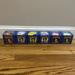 New Sealed Pokemon 23k Burger King Gold Plated Trading Card Set Blue Lot Of 6 - Image 2