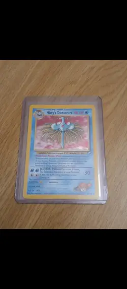 Pokemon TCG Card Misty's Tentacruel Gym Heroes 10/132 Unlimited Holo Rare NM - Image 1