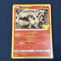 Reshiram 002/025 Celebrations 25th Anniversary Holo Rare Pokemon TCG Card - Image 3
