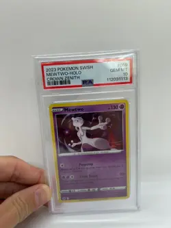 PSA 10 Mewtwo 059/159 Holo Crown Zenith Pokemon Card GEM MINT - Image 1
