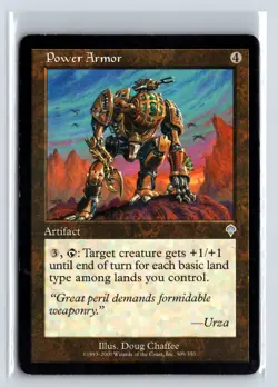 (4X) Power Armor Invasion Uncommon - MTG Magic the Gathering Card - Image 1