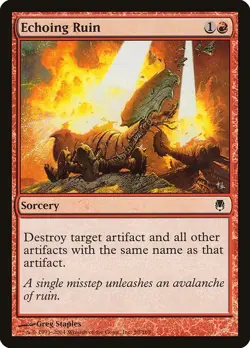 Echoing Ruin 2x FOIL DST MTG Darksteel Common MINT red - Image 1
