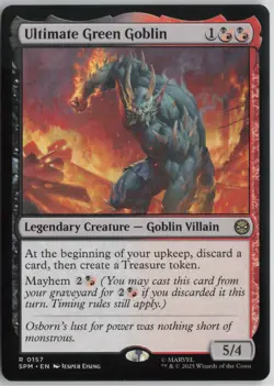 MTG 0157 R - Ultimate Green Goblin - Extended Art Marvel's Spider-Man Set - Image 1