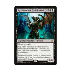 WOTC MtG Hour of Devastation Razaketh Foulblooded (MR) NM - Image 1
