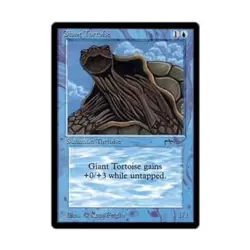 WOTC MtG Arabian Nights Giant Tortoise - Light (C3) EX - Image 1