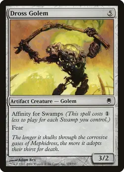 Dross Golem 2x FOIL DST MTG Darksteel Common MINT artifact - Image 1