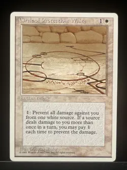 MTG x1 Circle of Protection: White 4th Edition Alternate (NM) - Image 1