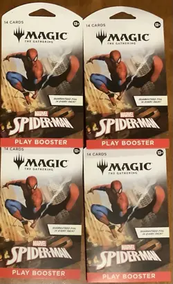 Magic MTG Spider-Man Play Booster Lot of 4 Packs | New Sealed | Marvel Crossover - Image 1