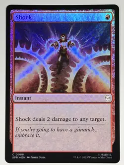 Shock FOIL Marvel's Spider-Man 88 NM Magic MTG - Image 1