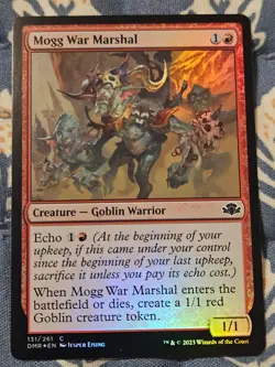 Mogg War Marshal x1 FOIL Dominaria Remastered MTG Magic - Image 2