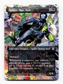 Spider-Man Noir (Borderless) - [Marvel's Spider-Man] MTG NM/M 💀 - Image 1