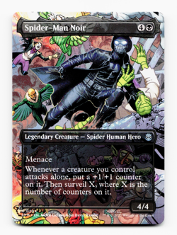 Spider-Man Noir (Borderless) - [Marvel's Spider-Man] MTG NM/M 💀 - Image 3