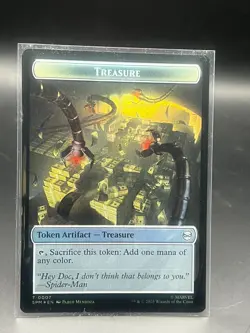 2025 Magic The Gathering MTG Marvel EN Foil T 0003 T 0007 Spider Treasure - Image 2