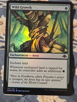 Wild Growth FOIL - Dominaria Remastered MTG Magic - Image 1