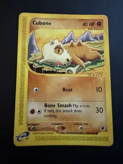 Pokemon TCG Cubone 2002 Expedition Base Set #103/165 Near Mint - Image 1