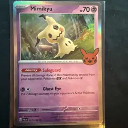 Mimikyu 097/193 Holo Trick or Trade 2023 Pack Pokemon Card NM - Image 1