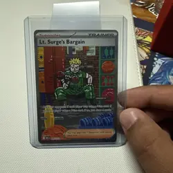 Lt. Surge's Bargain SIR 185/132 - Pokemon TCG Mega Evolutions NM PACK FRESH - Image 5