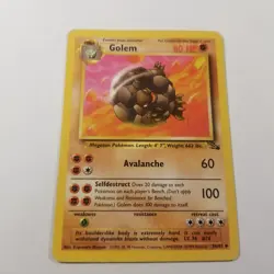 Golem 36/62 Fossil Regular Pokemon Tcg Wotc - Image 4