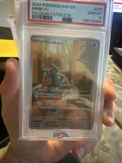 2024 POKEMON SVP EN-SV BLACK STAR PROMO #075 MIMIKYU PSA 10 - Image 1