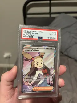 2024 POKEMON SSP EN-SURGING SPARKS ULTRA RARE #233 JASMINE'S GAZE PSA 10 - Image 1