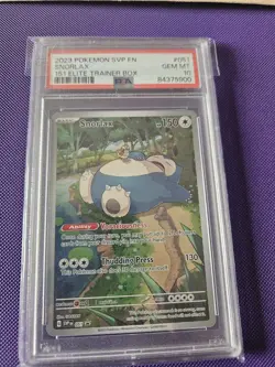 2023 POKEMON SVP EN-SV BLACK STAR PROMO 151 ELITE TRAINER BOX SNORLAX PSA 10 - Image 1