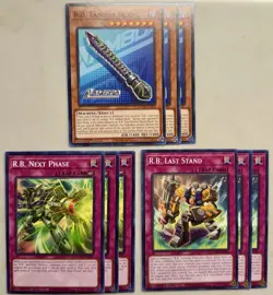 Yugioh! 3x R.B. Lambda Blade + Next Phase + Last Stand DOOD Common 1st Ed NM - Image 1