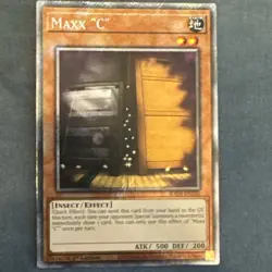 Yugioh Maxx “C” Platinum Secret Rare RA04 - Image 1