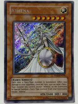 Yugioh Athena PP02-EN018 Unlimited Secret Rare Holo light play 💎 - Image 1