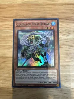 Yugioh! Gladiator Beast Retiari - MZTM-EN070 - Super Rare - 1st Edition Near Min - Image 1