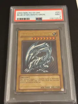 YuGiOh Big 3 Set PSA Graded 9 Blue Eyes White Drgn- Dark Magician- Red Eyes B Dr - Image 4