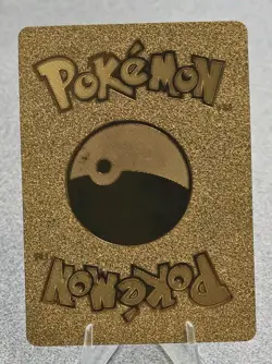 Pokemon Gengar 200hp Gold Foil Fan Art Collector Card TCG - Image 2
