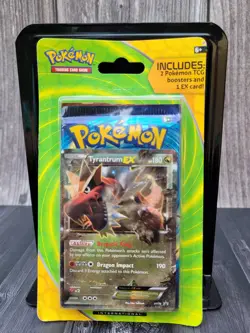 Pokemon XY 2 Booster Packs Tyrantrum EX XY70 Promo Card -Sealed in Blister- 2014 - Image 1