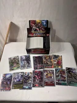 Digimon TCG Draconic Roar EX03 Booster Box Opened Packs None Taken Out 400 Cards - Image 1