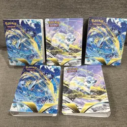 Pokemon TCG Mini Portfolio Binder Silver Tempest NO CARDS Holds 60- lot of 5. - Image 1