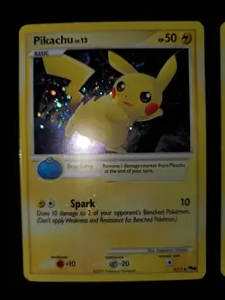 Pikachu 9/17 Gible 7/17 Holo Bleed Swirl Pokemon TCG POP Series 6 Card LP - Image 2