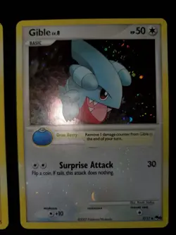 Pikachu 9/17 Gible 7/17 Holo Bleed Swirl Pokemon TCG POP Series 6 Card LP - Image 3