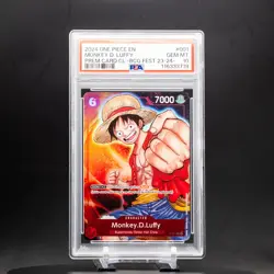 Monkey D Luffy P-001 Foil | BANDAI CARD GAMES Fest 23-24 | One Piece TCG PSA 10 - Image 1