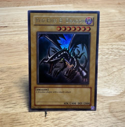 Yu-Gi-Oh Red-Eyes Black Dragon SDJ-001 Ultra Rare Holo Card M/Nm Condition - Image 1