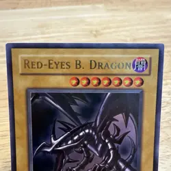 Yu-Gi-Oh Red-Eyes Black Dragon SDJ-001 Ultra Rare Holo Card M/Nm Condition - Image 2