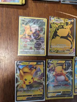 Pokemon TCG 8 Pikachu Card Lot (Illustration Vmax V Promo and Gx) Full Art Mint - Image 3