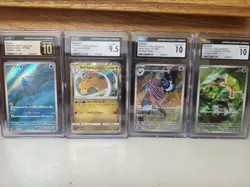Pokemon 4 Cards CGC Graded Japanese Lot - Image 1
