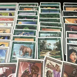 Vintage MTG Lot: 1995 4th Edition 100 DIFFERENT Cards No Dupes Light Play LP - Image 4