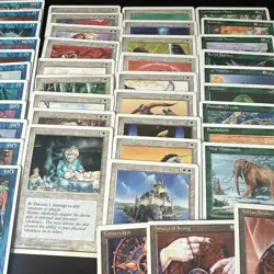 Vintage MTG Lot: 1995 4th Edition 100 DIFFERENT Cards No Dupes Light Play LP - Image 5