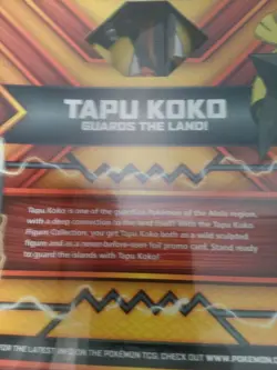 Pokemon TCG Tapu Koko Figure Collection Trading Card Game 820650802829 - Image 5