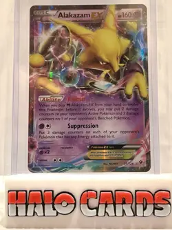 PACK FRESH Pokemon Card Alakazam EX (25/124) Fates Collide Rare Holo Foil Y19 - Image 1
