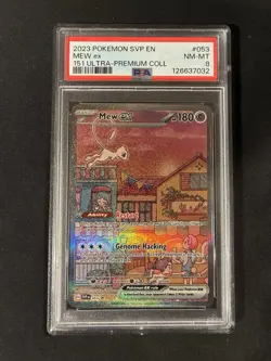Mew Ex 053 Pokemon Ultra Premium Collection Promo Card SHOULDNT BE A PSA 8 - Image 1